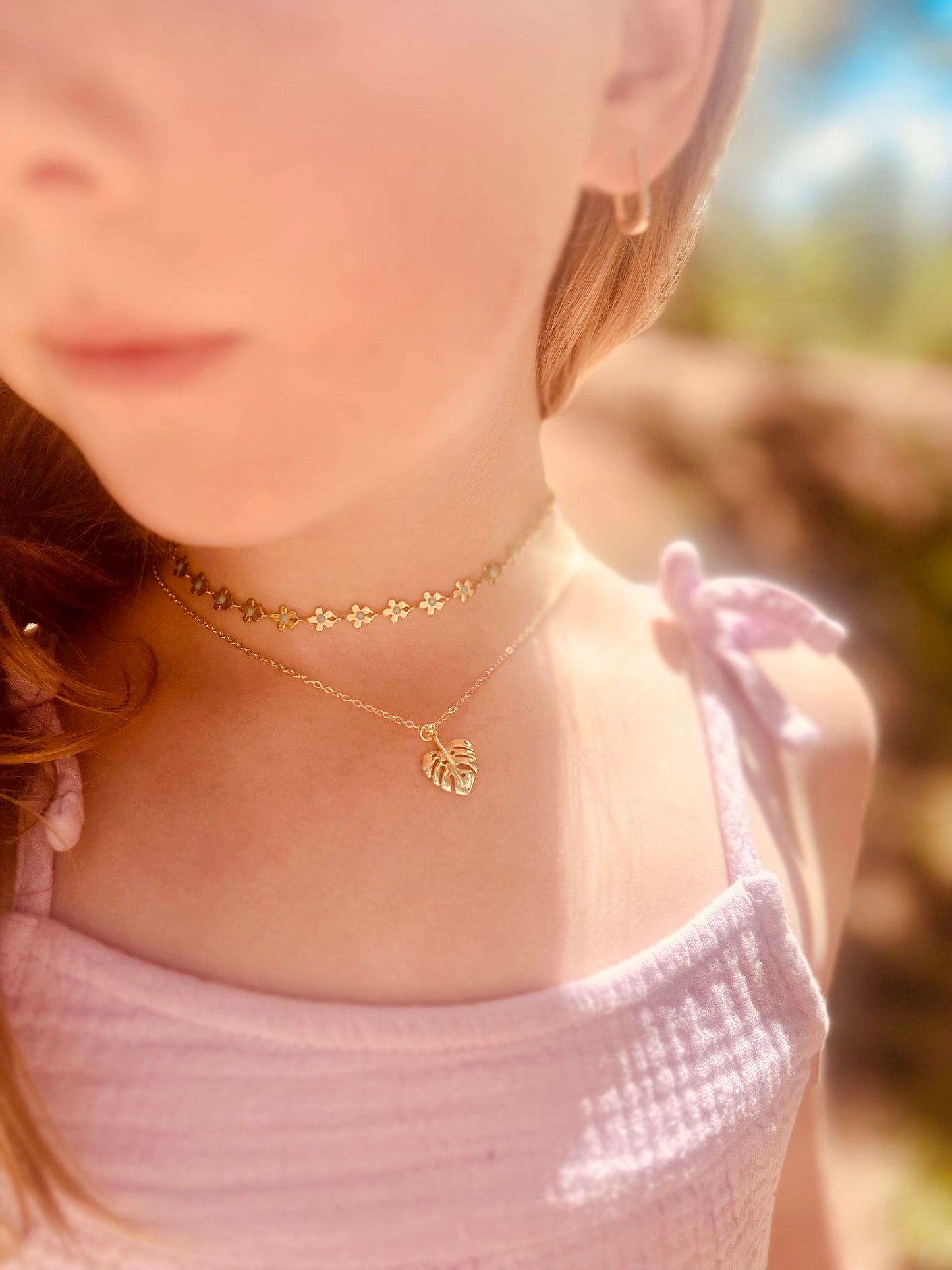 Monstera Necklace