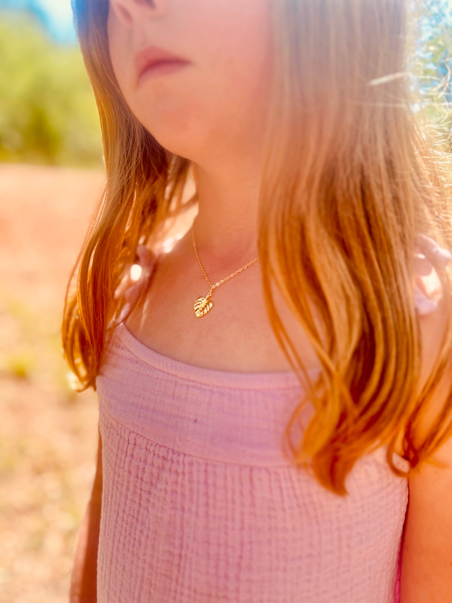 Monstera Necklace