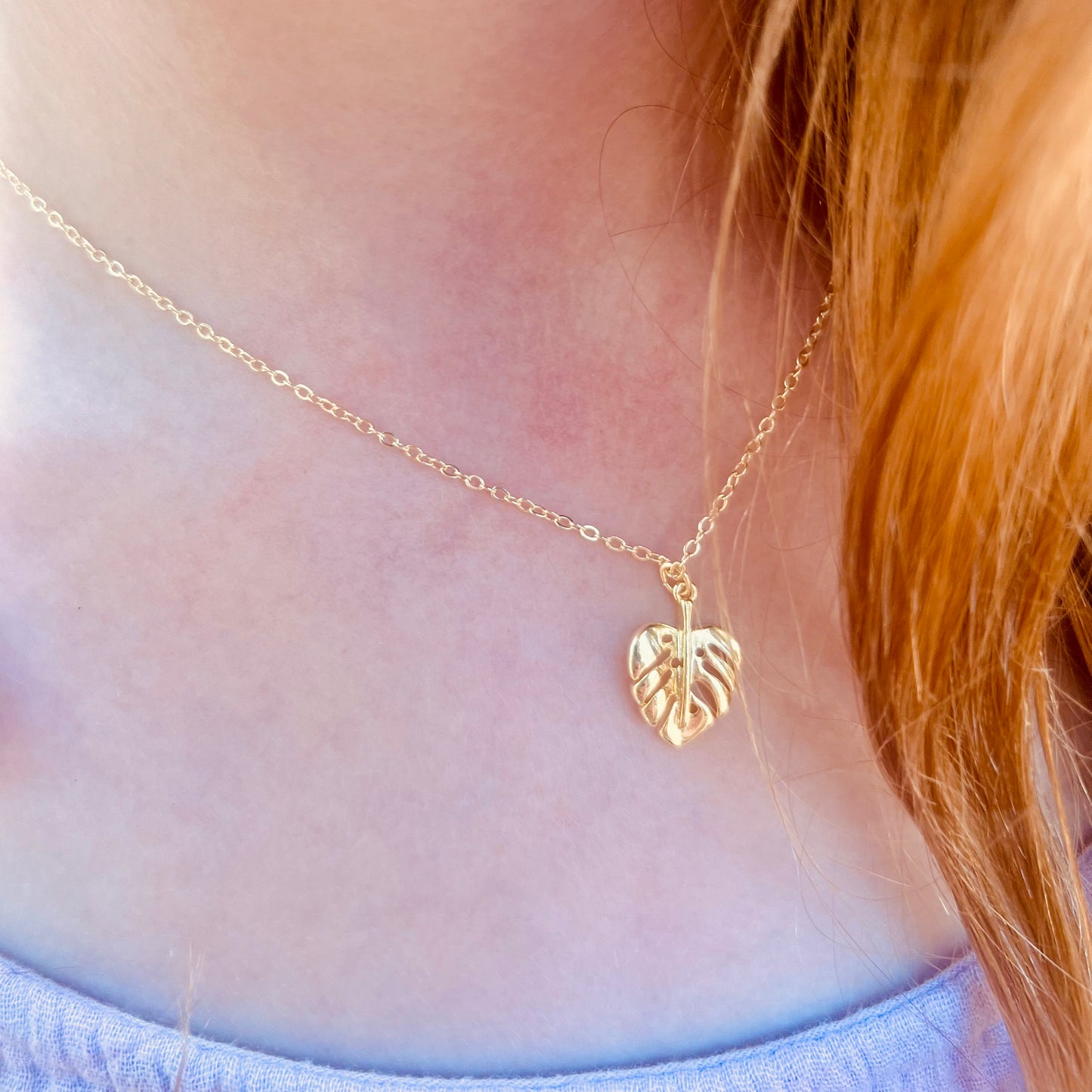 Monstera Necklace