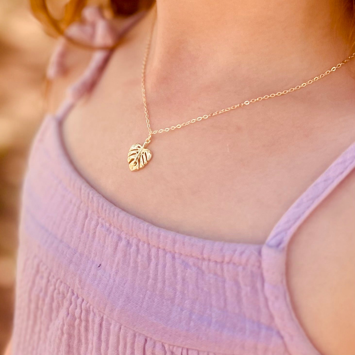 monstera necklace Monstera Necklace