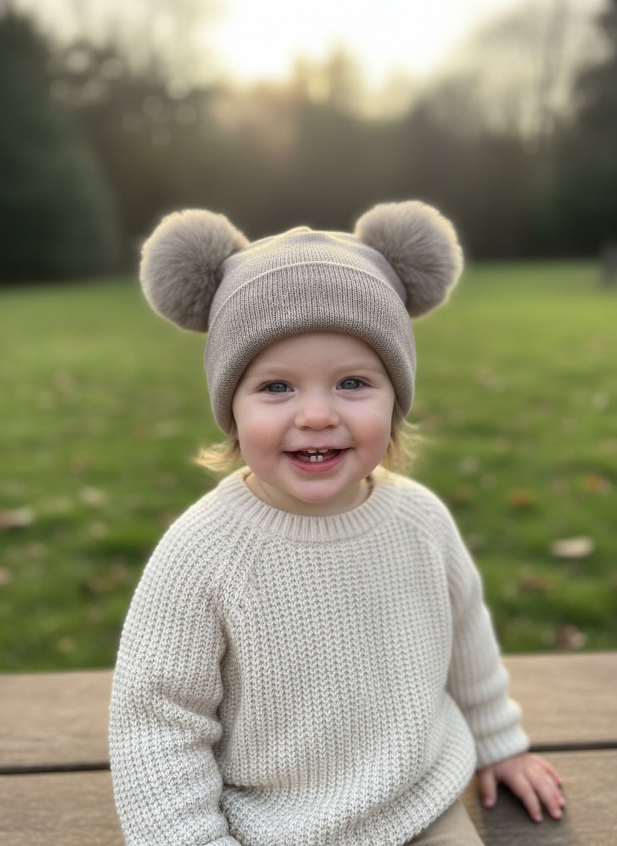 Toddler Pom Pom Beanie