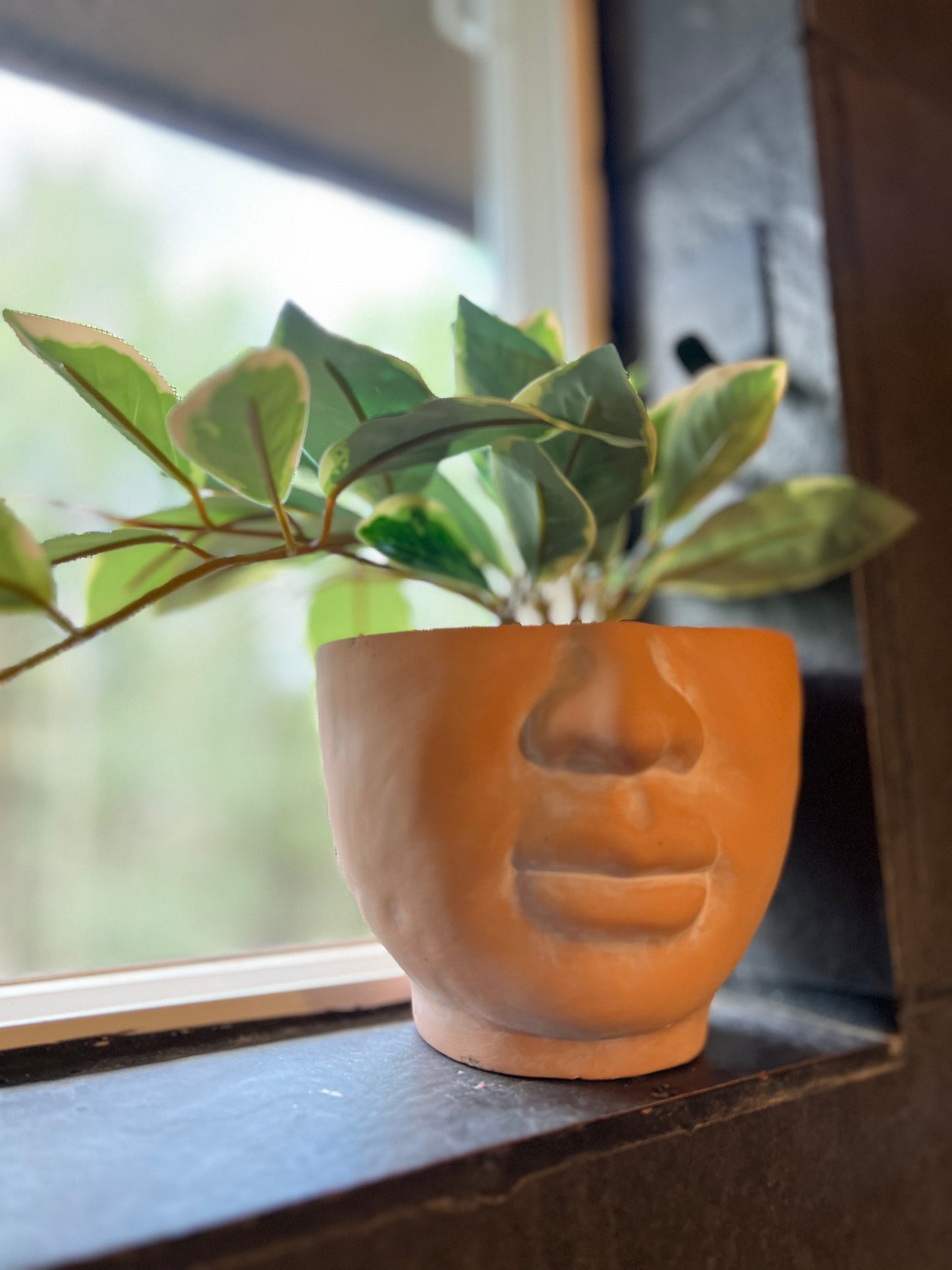 FACE IT - natural terracotta planter