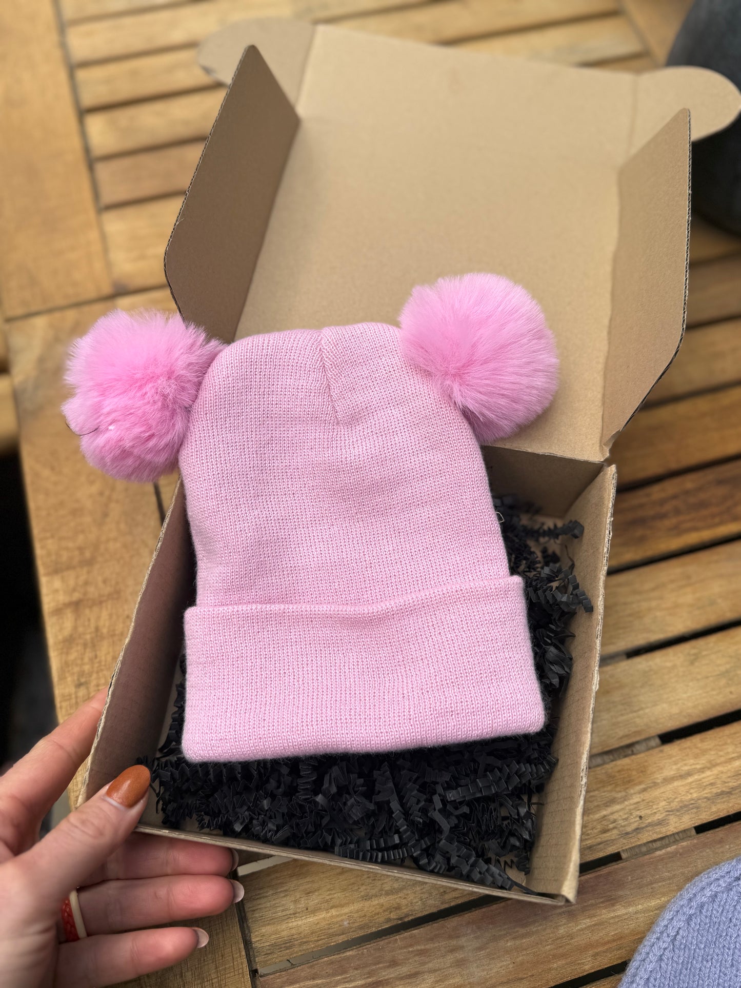 Toddler Pom Pom Beanie