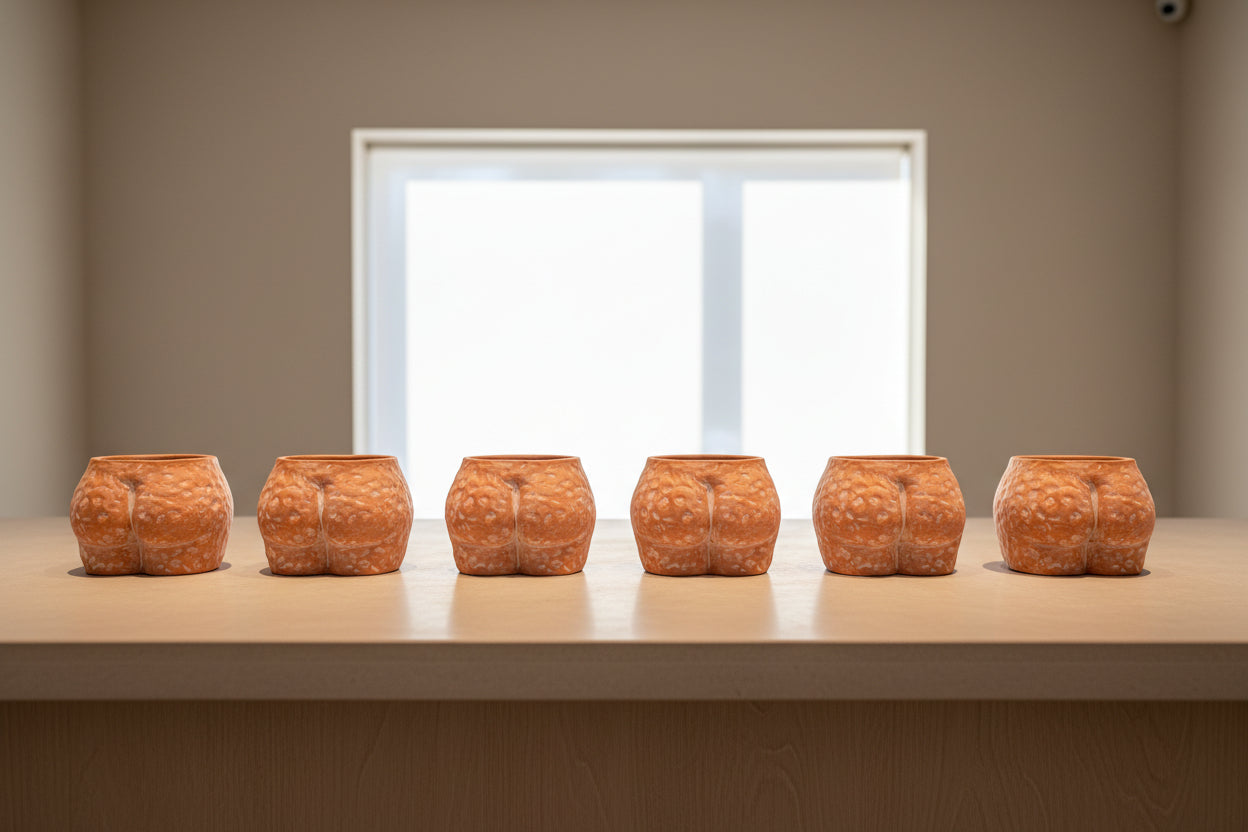 Terracotta Dimpled Butt Planter | Cacti, Succulent Pot | 5" Bohemian Home Decor