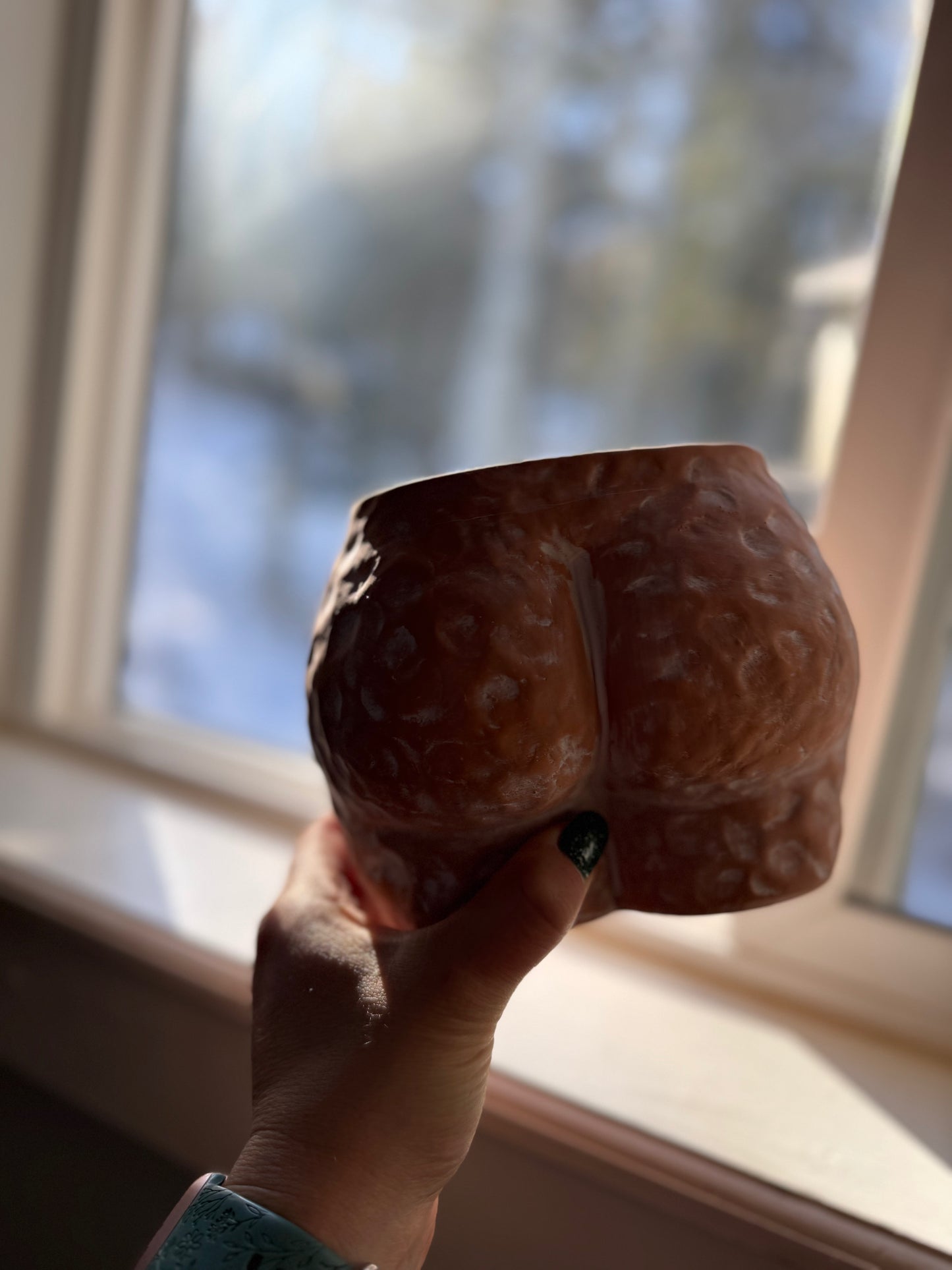 Dimbled Butt Planter - Body Positive - 6" Terracotta Art