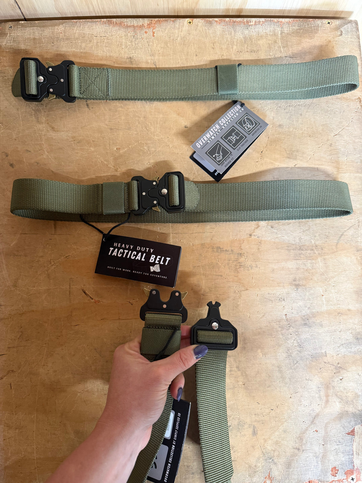 Tactical Belt| Heavy-Duty Men’s Belt w/ Quick-Release Buckle | Adjustable Military-Style Belt | Durable Gift for Hunters, Dads, Men