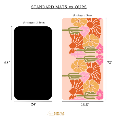 SUNDARA Yoga Mat | Non-Slip, Sweat Resistant |