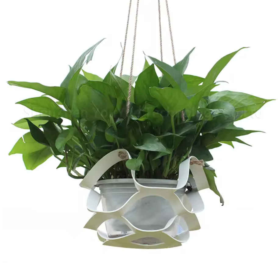 Modern Leather Plant Hanger – Adjustable Hanging Planter Holder for Indoor Plants | Boho Minimalist Plant Sling | Fits 4–6” Pots