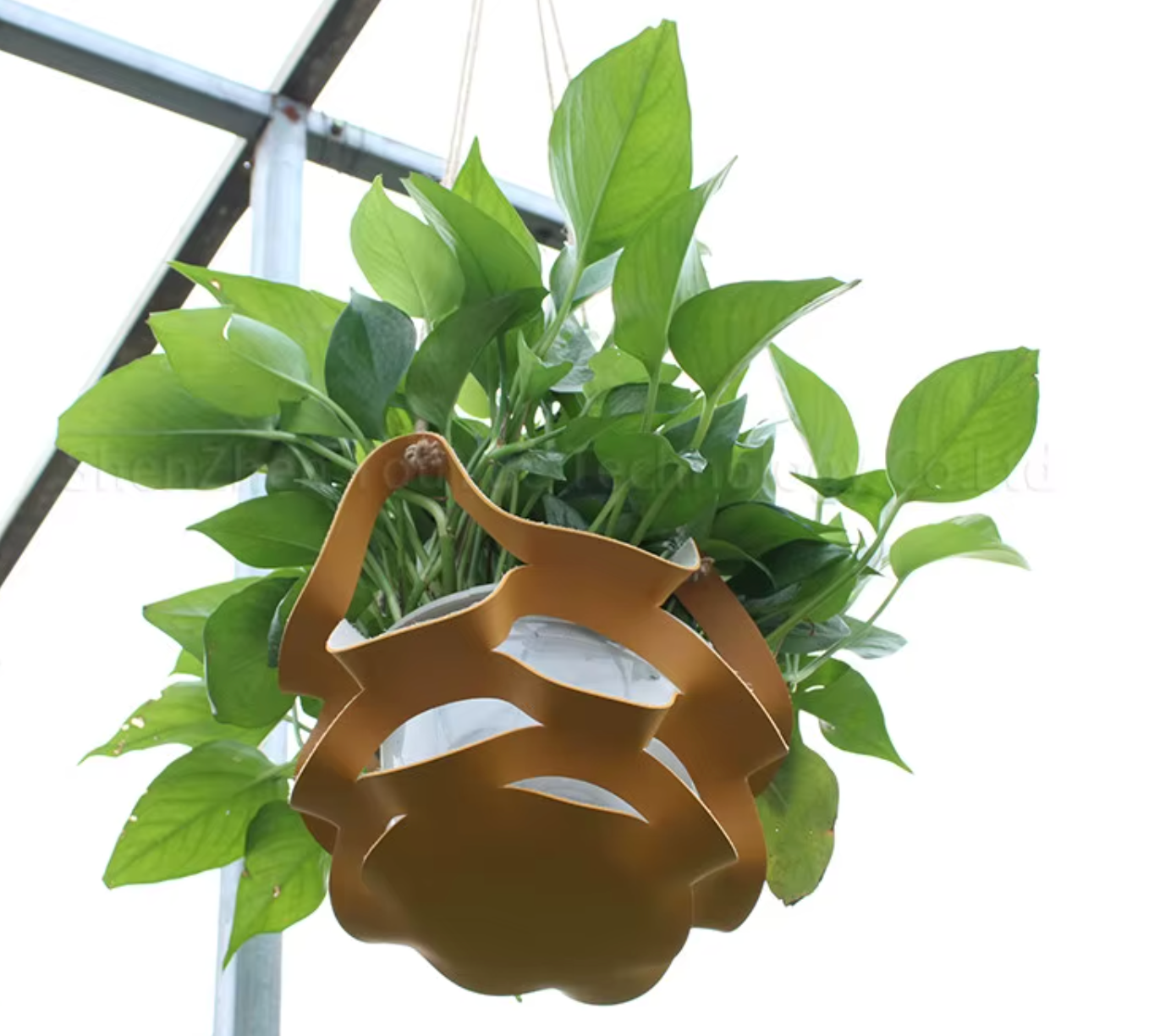 Modern Leather Plant Hanger – Adjustable Hanging Planter Holder for Indoor Plants | Boho Minimalist Plant Sling | Fits 4–6” Pots