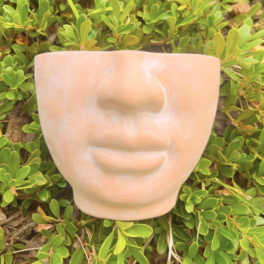 FACE IT - natural terracotta planter