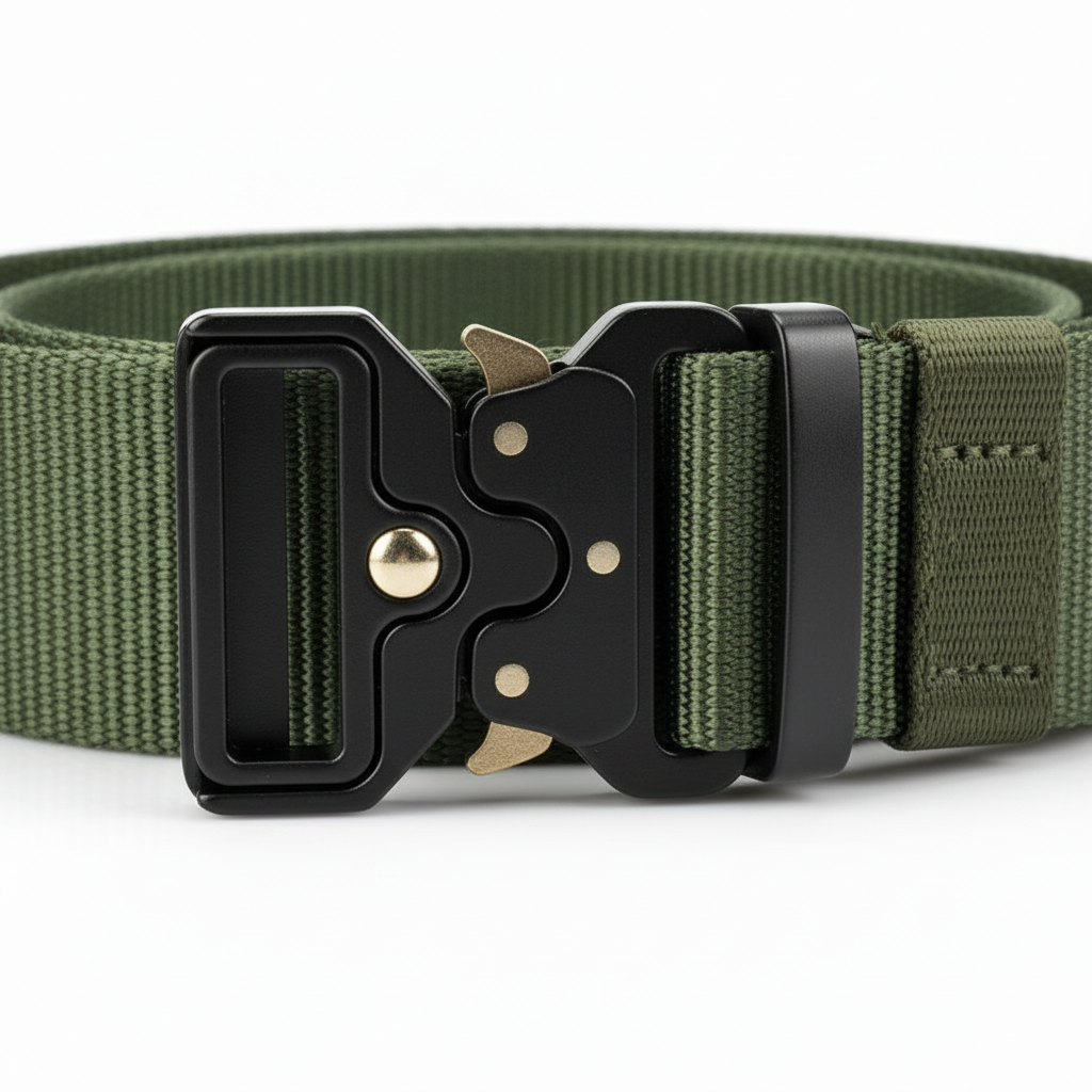 Tactical Belt| Heavy-Duty Men’s Belt w/ Quick-Release Buckle | Adjustable Military-Style Belt | Durable Gift for Hunters, Dads, Men