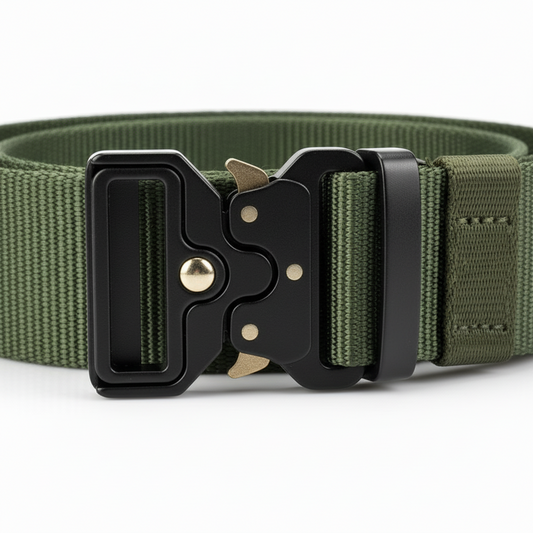 Tactical Belt| Heavy-Duty Men’s Belt w/ Quick-Release Buckle | Adjustable Military-Style Belt | Durable Gift for Hunters, Dads, Men