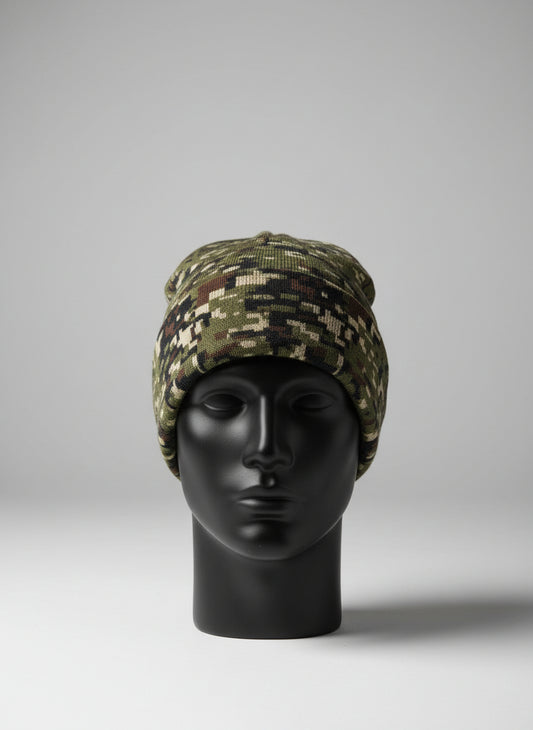 Digital Camo Beanie | Winter Hat