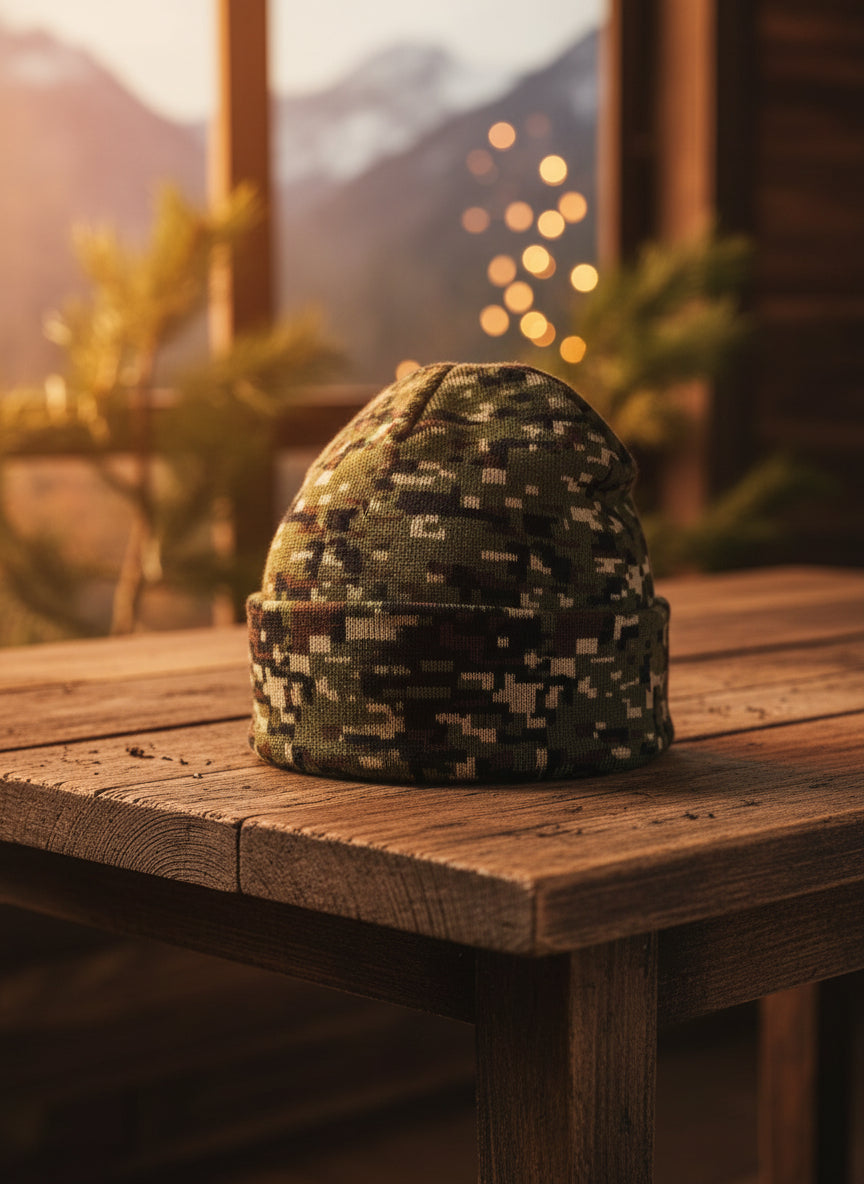 Digital Camo Beanie | Winter Hat