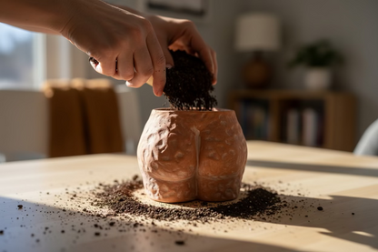 Dimbled Butt Planter - Body Positive - 6" Terracotta Art