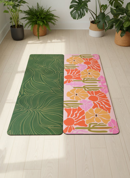Organic Yoga Mat: Non-Slip, Sweat-Resistant | Extra Long and Wide | Includes Custom Fit Bag