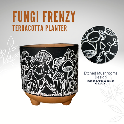 Fungi Frenzy Terracotta Planter